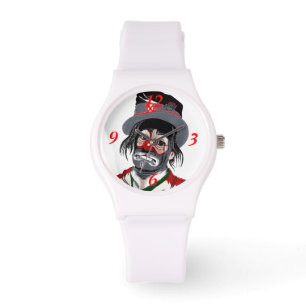 Chronischer Zirkus Clown Armbanduhr