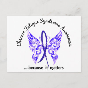 Chronisches Fatigue-Syndrom CFS Butterfly Postkarte