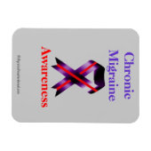 Chronisches Migräne-Bewusstsein Magnet (Horizontal)