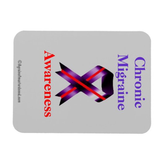 Chronisches Migräne-Bewusstsein Magnet (Horizontal)