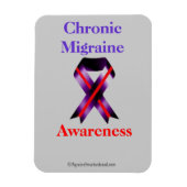 Chronisches Migräne-Bewusstsein Magnet (Vertikal)