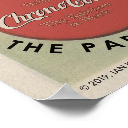 Chrono-Cola Baseball und Print Poster (Ecke)