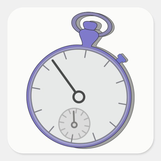 Chrono Quadratischer Aufkleber (Vorderseite)