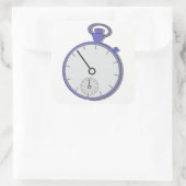 Chrono Quadratischer Aufkleber (Tasche)