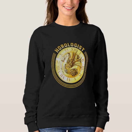 Chronologe Horologin Watch Expert Clock Maker H Sweatshirt (Vorderseite)