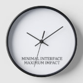 Chronological Sync | Minimal Interface Technical Uhr (Vorderseite)