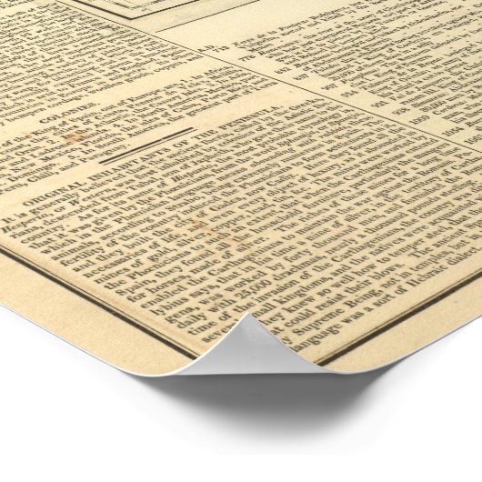 Chronologische Karte Spanien und Portugal Poster (Ecke)