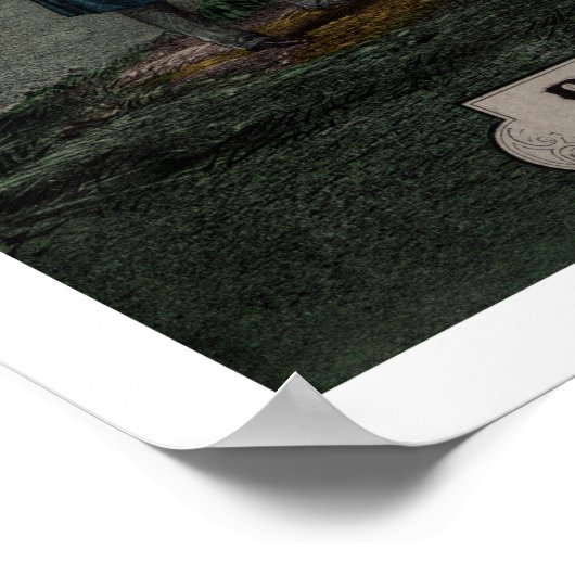 Chronologischer Baum der irischen Geschichte Poster (Ecke)