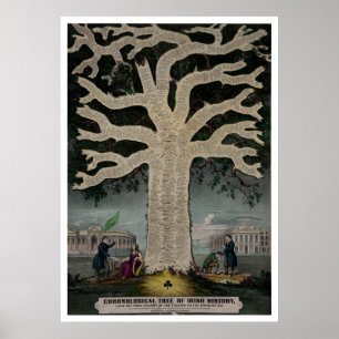 Chronologischer Baum der irischen Geschichte Poster