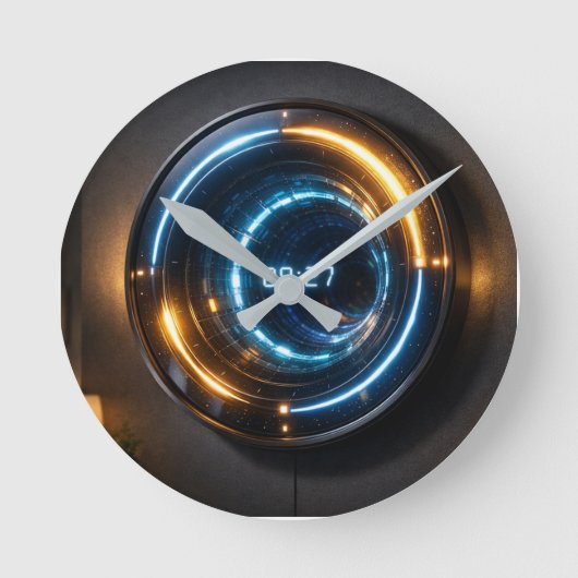 ChronoPortal Infinity Runde Wanduhr (Vorderseite)