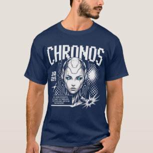 Chronos 3025: Futuristisches AI Cyberpunk Legacy D T-Shirt