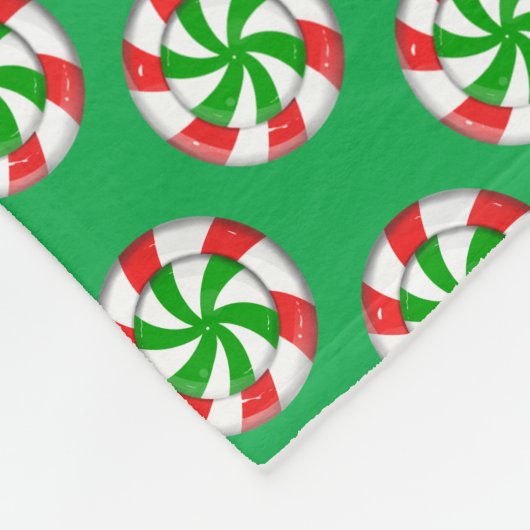 Chrstmas Candy Fleecedecke (Ecke)