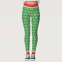 Chrstmas Candy Leggings