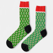 Chrstmas Candy Socken (Linkes Detail)