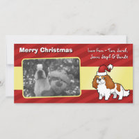 Chrstmas unbekümmerter Königcharles Spaniel