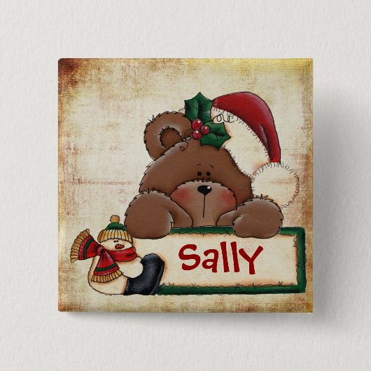 Chrtimstas Strumpf-Aufkleberknopf Button (Vorderseite)