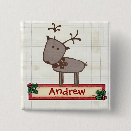 Chrtimstas Strumpf-Aufkleberknopf Button (Vorderseite)