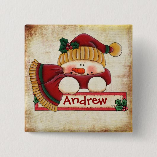 Chrtimstas Strumpf-Aufkleberknopf Button (Vorderseite)