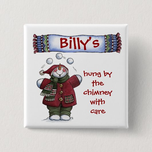 Chrtimstas Strumpf-Aufkleberknopf Button (Vorderseite)