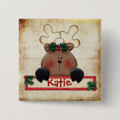 Chrtimstas Strumpf-Aufkleberknopf Button (Vorderseite)