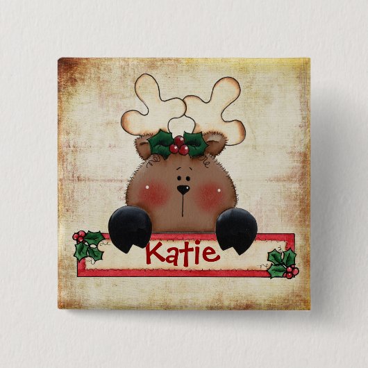 Chrtimstas Strumpf-Aufkleberknopf Button (Vorderseite)