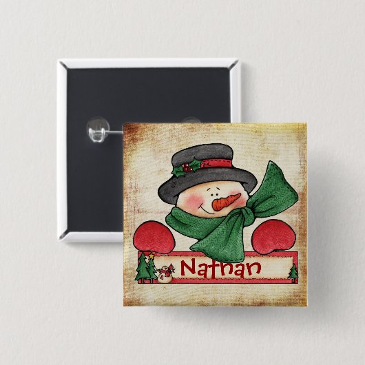 Chrtimstas Strumpf-Aufkleberknopf Button (Vorne & Hinten)