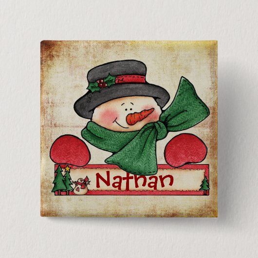 Chrtimstas Strumpf-Aufkleberknopf Button (Vorderseite)