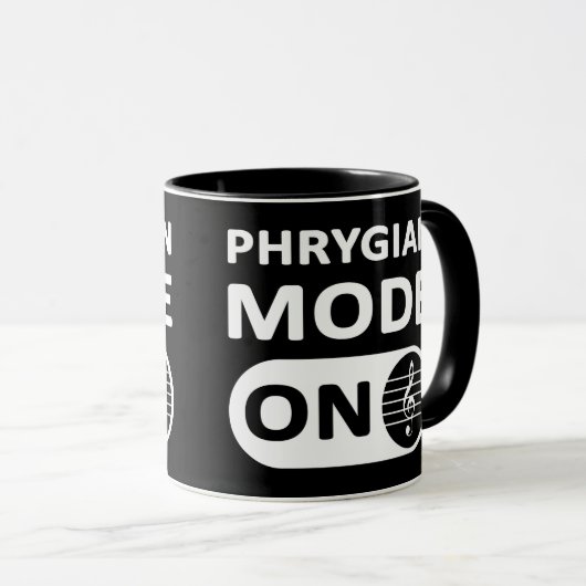 Chrygian Music Mode On - Tasse (VorderseiteRechts)