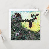 Chrysalis Blank Fine Art Greetings Card Karte (Vorderseite/Rückseite Beispiel)