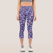 Chrysalis Yoga Hose nahtloses Schmetterlingsmuster (Vorderseite)