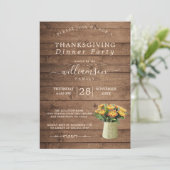 Chrysantemememi Erntedank Abendessen Einladung (Stehend Vorderseite)