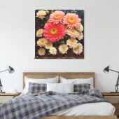 chrysantemum leinwanddruck (Insitu (Schlafzimmer))
