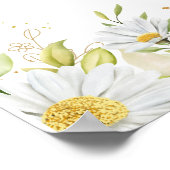 Chrysanthe Greenery Tea Brautparty Begrüßung Poster (Ecke)