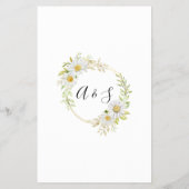 Chrysanthem Finden Sie die Gast-Brautparty-Spielka Flyer (Hinten)