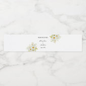 Chrysanthem Greenery Brautparty Couples Wedding Wasserflaschenetikett (Einzelnes Label)