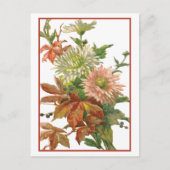 Chrysanthema Herbst Kunst und Kultur Postkarte (Vorderseite)