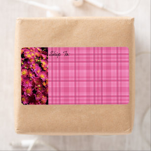 Chrysanthema / Kariert / Magenta /