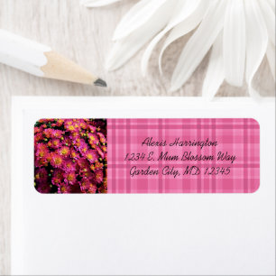 Chrysanthema / Kariert / Magenta /