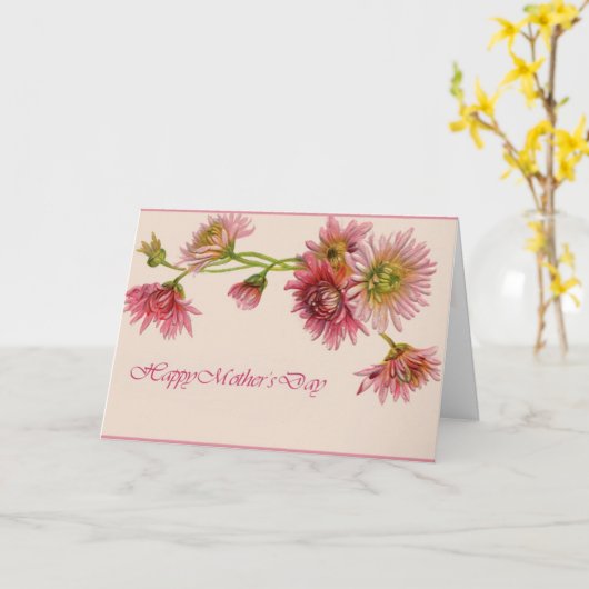 Chrysanthema zum Muttertag Karte (Gelbe Blume)