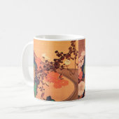 Chrysanthemas durch einen Fluss mit Felsen (1760) Kaffeetasse (Vorderseite Links)