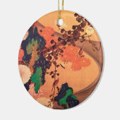 Chrysanthemas durch einen Fluss mit Felsen (1760) Keramik Ornament (Links)