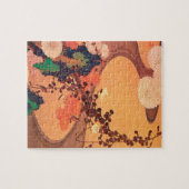 Chrysanthemas durch einen Fluss mit Felsen (1760) Puzzle (Horizontal)