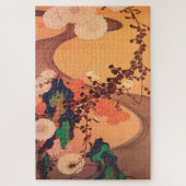 Chrysanthemas durch einen Fluss mit Felsen (1760) Puzzle (Vertikal)