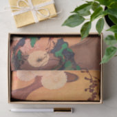 Chrysanthemas durch einen Fluss mit Felsen (1760) Seidenpapier (Geschenk)