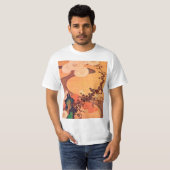 Chrysanthemas durch einen Fluss mit Felsen (1760) T-Shirt (Vorne ganz)