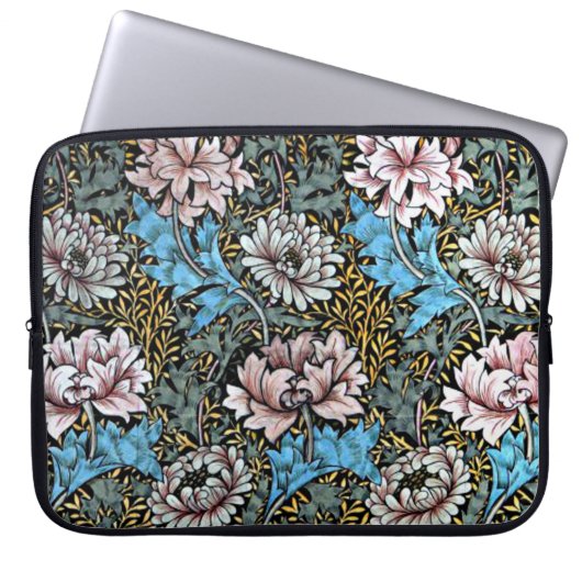 Chrysanthemas Morris Viktorianisches Design Laptopschutzhülle (Vorderseite)