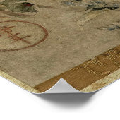 Chrysanthemas vom Master of I-nen Siegel Poster (Ecke)