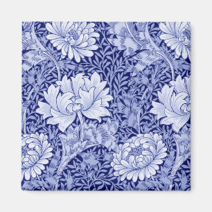Chrysantheme Blau, William Morris Magnet