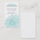 Chrysantheme-Blüten-Telefonkarte Telefonnummerkarte (Vorne/Hinten)