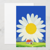 Chrysantheme Einladung (Vorne/Hinten)